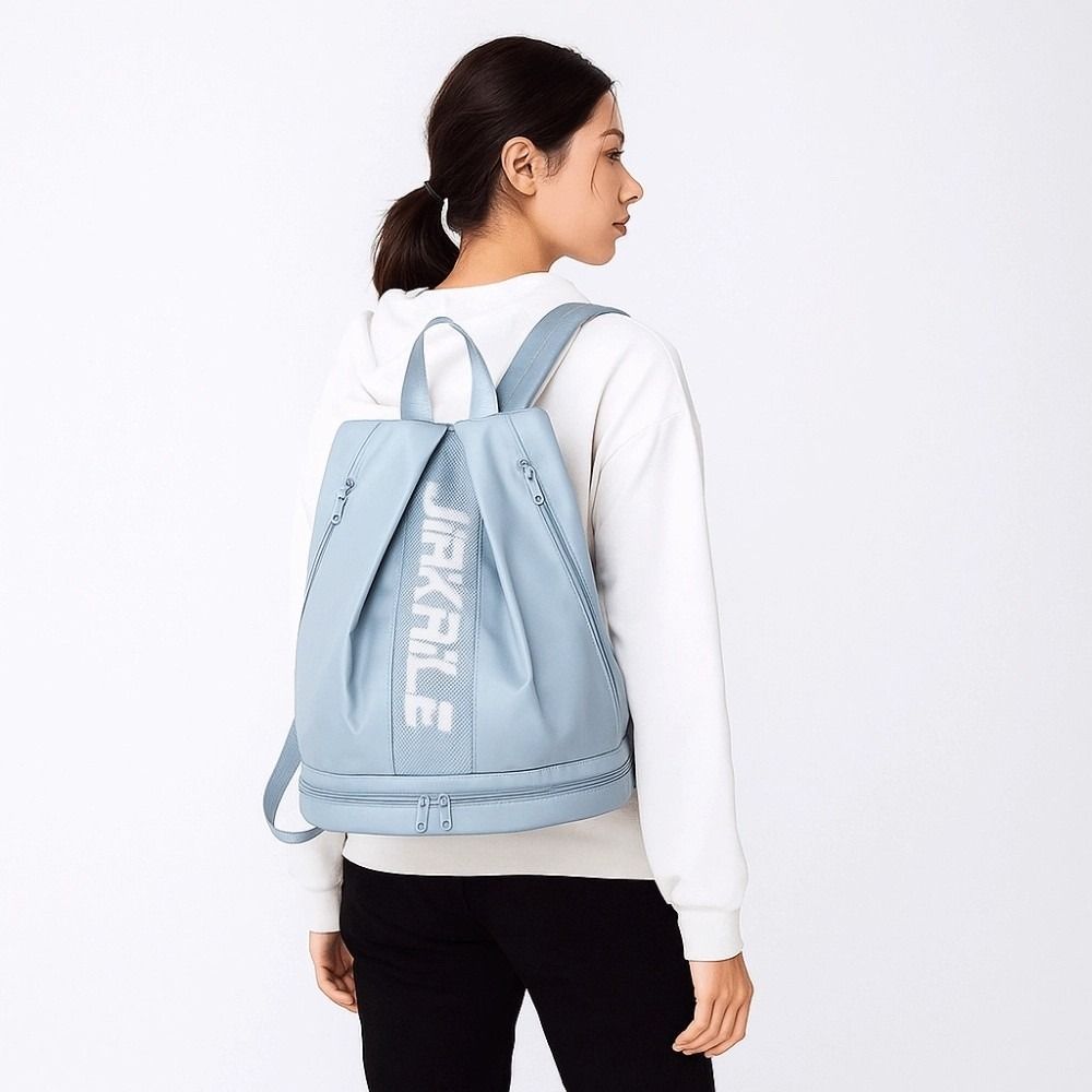 Portable Fitness Storage Pouch Large Capacity Nylon Sport Daypack Daily Gym Backpack  Couple