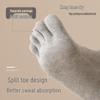 Langsha Women's Summer Thin Five-Toe Socks