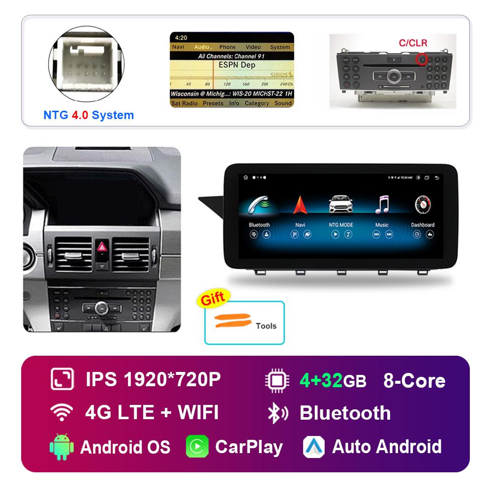 

12,3 для Mercedes Benz GLK Class X204 2008 - 2015 NTG 4.0 4.5 система Android автомобильный радиоприемник мультимедийный плеер HD сенсорный экран