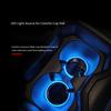 Colorful Atmosphere Light LED Car Cup Mat Solar Powered Car Accessory Car Interior Ambiance For Car Interior Lighting