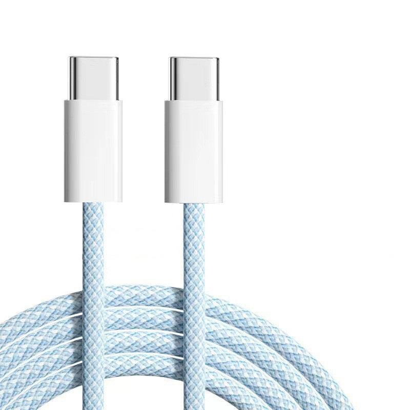 60W 5A Fast Charging Type-C PD Cable Pure Copper Conductor Nylon Braided for Phone
