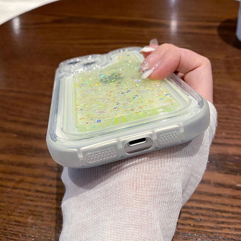 Ins Clear Moale Husa Telefon Bling Glitter Husa Telefon pentru Iphone 14 13 12 11 Pro Max Husa transparenta rezistenta la socuri