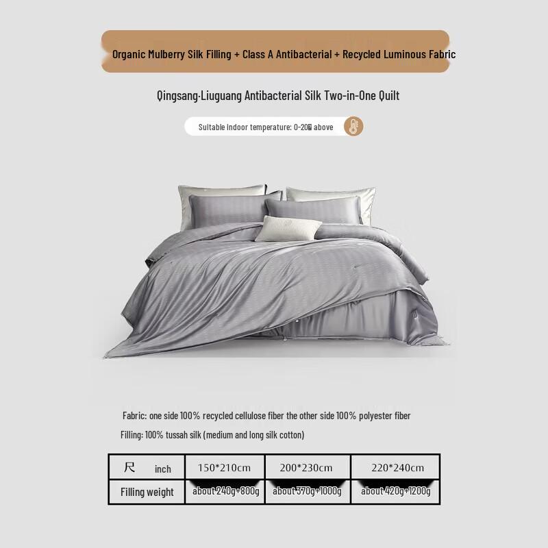 Mercury Home Textiles Tussah Silk All-Season Duvet