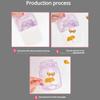 Transparent Preserved Flower Bookmark Set DIY Pressed Flower Bookmark Craft Kit with Clear Jar Stickers Handmade Bookmarks