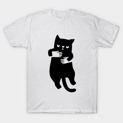 T Shirt Women Hand Cat Harajuku Print Kawaii Tshirt Summer Short Sleeve Female T-Shirt Top Tee