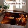 Custom Rug Jude Bellingham Pattern Print Name Text Soft Non‑Slip Floor Carpet for Home Indoor Decoration