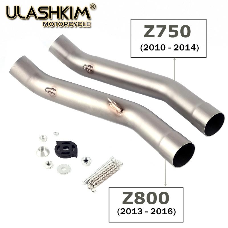 Motorcycle Exhaust Muffler Escape For KAWASAKI Z800 2013-2016 Z750 2007-2014 Exhaust Contact Middle Link Pipe Z750 Z800