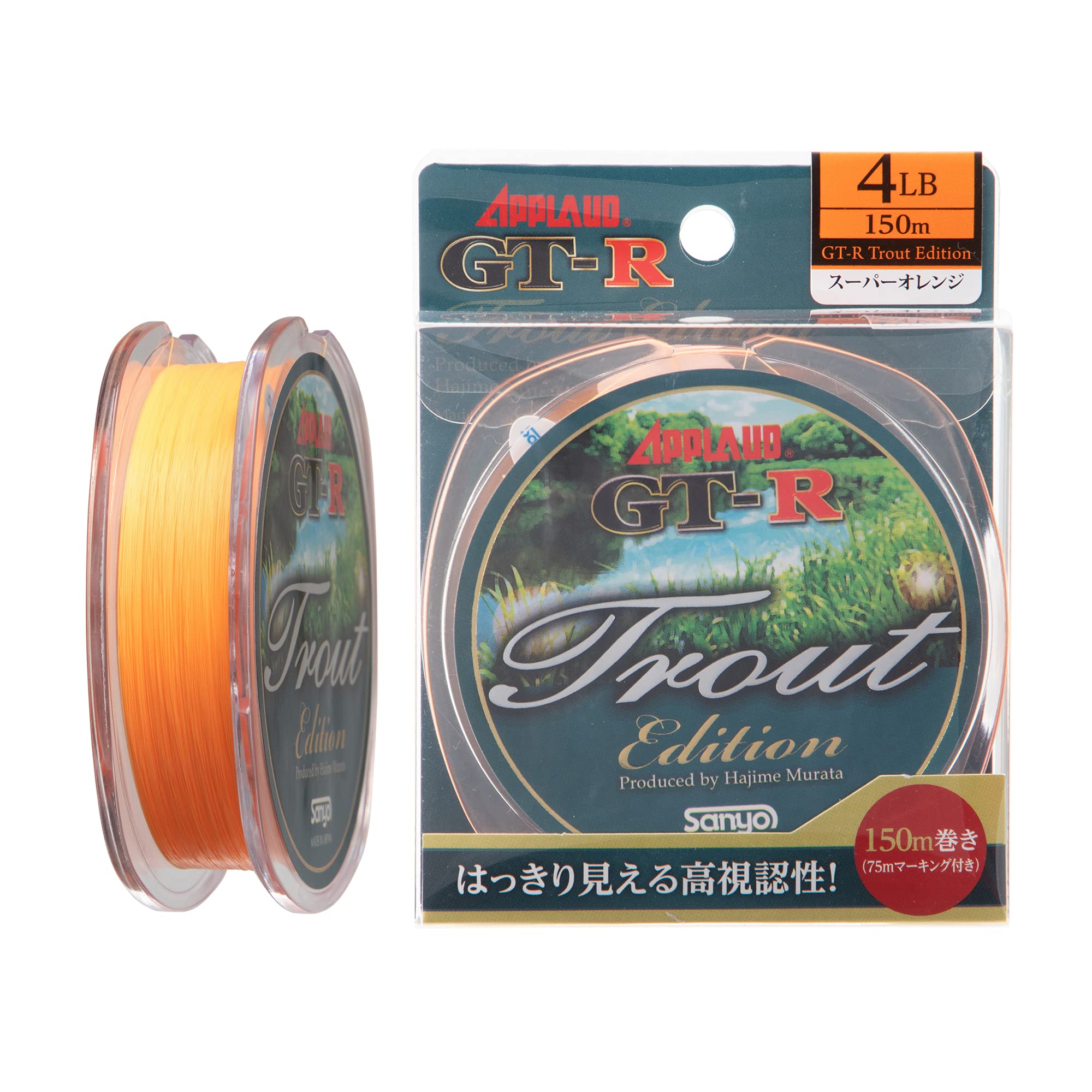 

Sanyo Nylon Nylon Line Applied Trout Edition 150m 4lb Super Orange GT-R