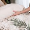 LUSH bedding set 220x200 cm - cotton sateen, tropical leaf pattern