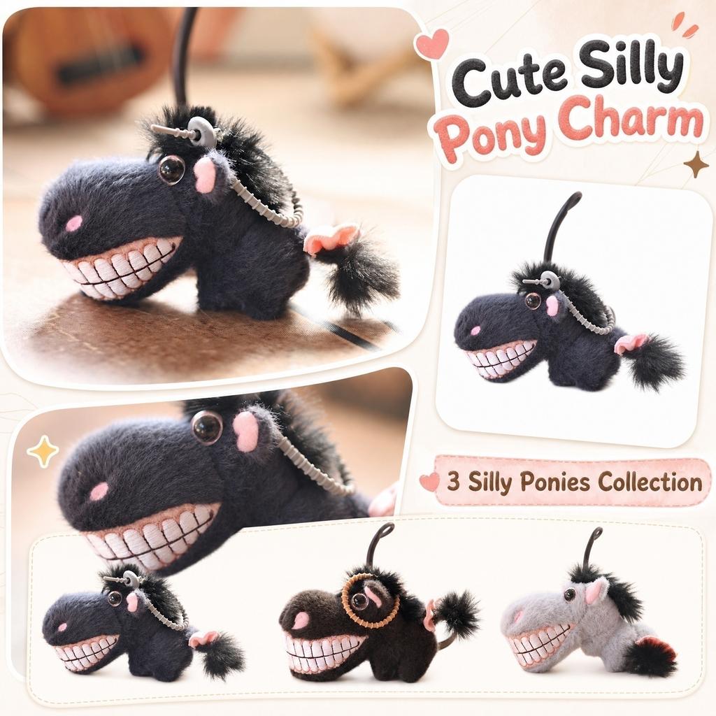 Cute Plush Keychain Bag Charm Stuffed Animal Toy Doll