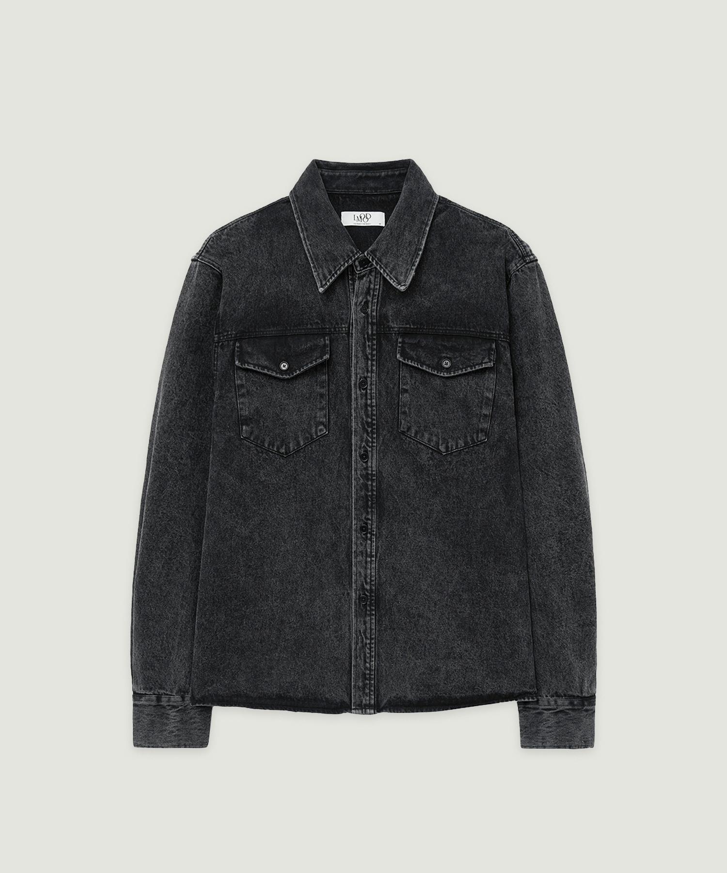 El Mood Armor Denim Shirt Pepper Black Pepper Black/44