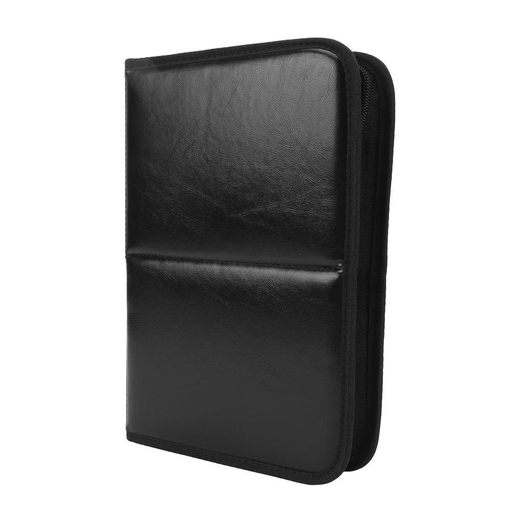 Folding Makeup Brush Organizer Bag PU Leather Stain Resistant 14 Holes Easy Access Travel Cosmetic Brush Case