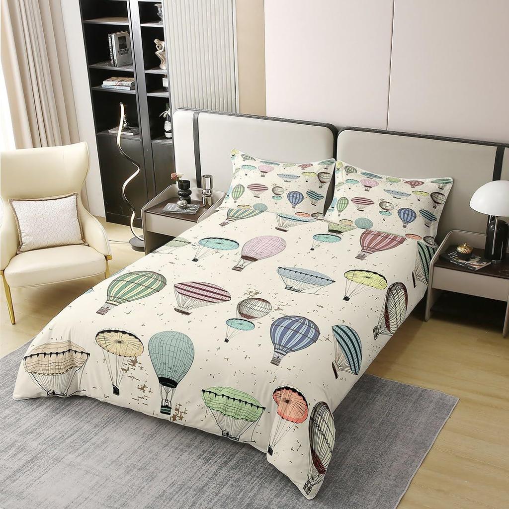 Set Piumone Set Biancheria da Letto Set Copripiumone 3 Pezzi Palloncino ad Aria