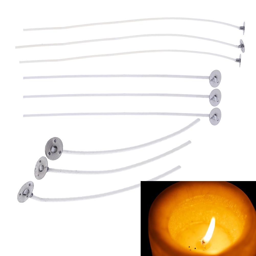100pcs Wicks Bracket Smokeless Aromatherapy Core DIY Making Practical Eco-friendly Pure Cotton Creative Party Supplies