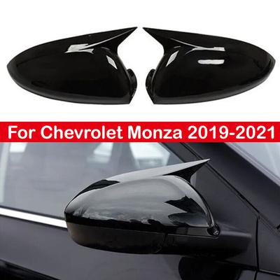 For Chevrolet Monza - Car Rearview Side Mirror Cover Wing Cap Sticker Exterior Door Rear View Case Trim Carbon Fiber