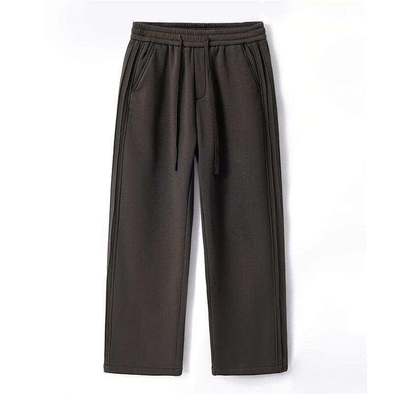 

Весна и Лето Новые Вязаные Прямые Брюки Мужские Средней Посадки Спортивные Повседневные Полосатые Брюки 4XL