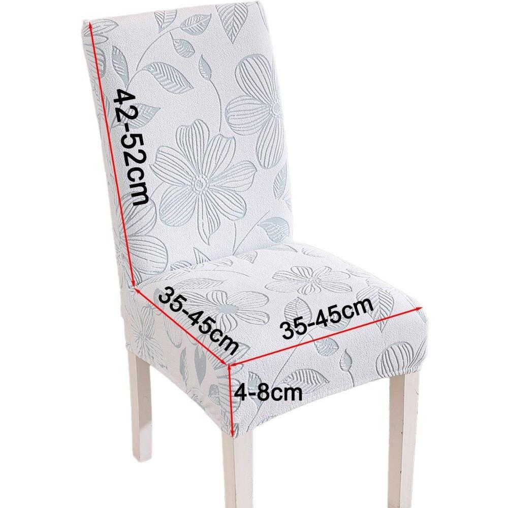 Elastic Stretch Jacquard Chair Cushion Cover Solid Color Long Elastic Chair Cover Waterproof Polar Fleece светло-синий