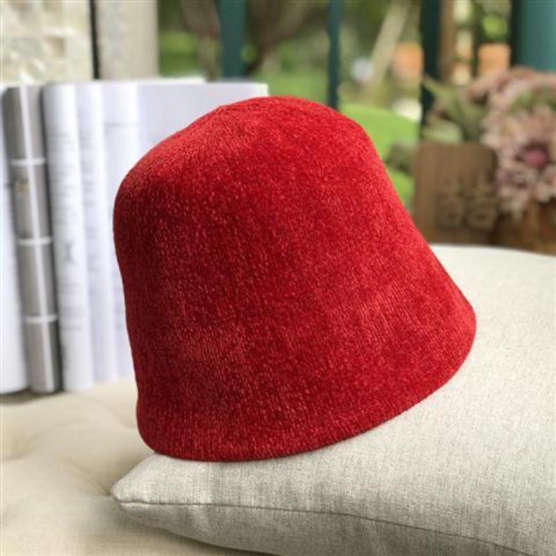 

Женская шляпа-ведро осень-зима японская винтажная черная купольная рыбацкая шляпа Повседневная шляпа от солнца с диким зонтиком модная шапка 56-58cm красный