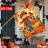 2D Flat - 2D Flat - 2D Flat Thanksgiving Autumn Scarecrow Pumpkin Maple Leaf Garden Flag 3 (2) - Outdoor Garden Flag Double-Sided Home Decoration Cou