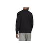 Adidas Solid Color Logo Print Crew Neck Sweatshirt Men Tops Black H45395
