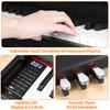 Piano Digitale Compatibile Bluetooth 88 Tasti con Triplo Pedale e MIDI USB, Tasti Sensibili al Tocco, 88 Tasti Pesati Jack Cuffie, Schermo LED,