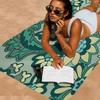 Ethnic Pattern Print Microfiber Printed Beach Towel Mountain Climbing Yoga Beach Swimming Running Absorbent Soft Towel