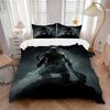 3pcs Dark Warrior Fantasy Art Print Home Decor Bedding Set-Universal Three-Piece Suit for Bedroom, Guest Room, Living Room, Hotel-Perfect Gi