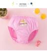 Korean Style Kids' Pure Cotton Cartoon Underwear - Medium & Large Girls' Triangle Shorts