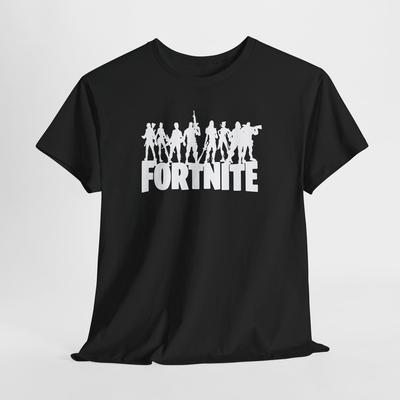 T-shirt nera Fortnite – Maglietta da gamer unisex per uomo o donna