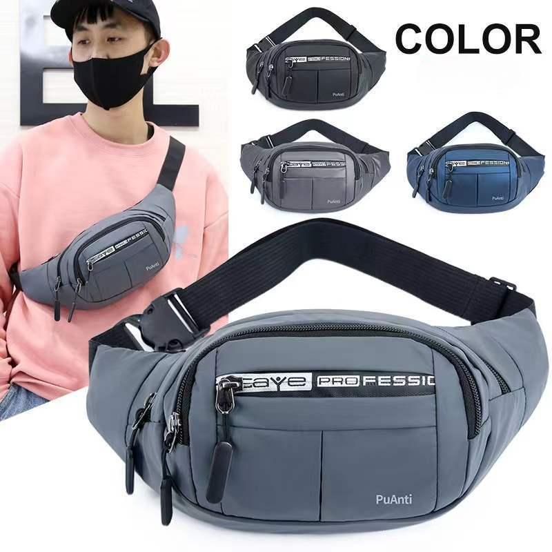 Pocket Men's Casual Fashion Chest Bag Multi Functional Simple Satchel Large Capacity Shoulder Bag Women