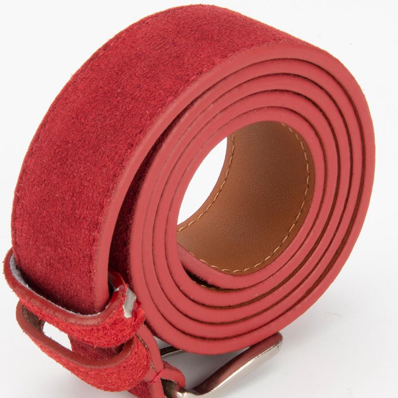 New Matte Leather Belt for Women's Retro Simple Versatile Pin Buckle Skirt for Jeans Decorative Belt for Women