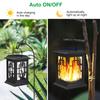 Solar Lights Outdoor Garden Solar Lantern with Realistic Flickering Flame Waterproof Ornaments Patio Pathway Table Gifts