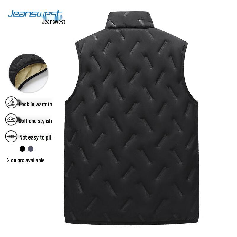 JEANSWEST Men's High-Neck Sleeveless Padded Vest