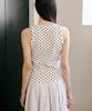 FUNFROMFUN Dotted Tank Top, White