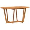 Garden Dining Table Oval 150 X 90 X 75 Cm Solid Acacia Wood
