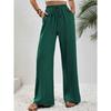 Women's Casual Comfortable Wide Leg Long Pants Solid Color Versatile