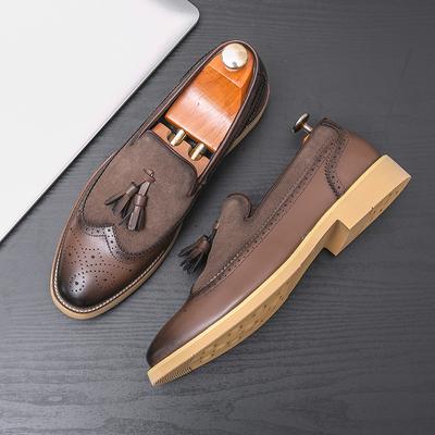 Pantofi sport din piele pentru bărbați, stil britanic, stil brogue, pantofi de conducere în aer liber, pantofi sport, pantofi sport de lux ...