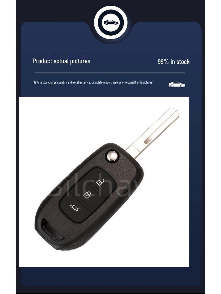 CWTWB1G767: Compatible 3-button Renault Car Remote, 433MHz Frequency, 4A Chip.