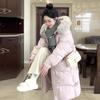 New Winter Women's Long Down Cotton Jacket Korean Style Thick Cotton Puffer Coat with Hood