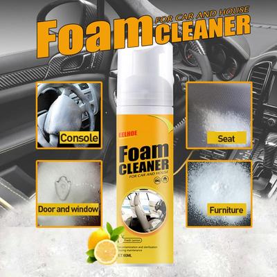 Mehrzweck-Autoinnenraum-Schaumreiniger, flüssig, 60/120 ml, starker Fleckenentferner, Spray, Auto-Ledersitz-Reinigung, Dekontaminationsmittel