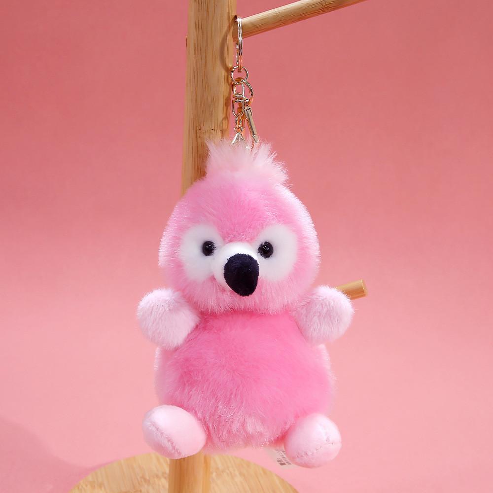 Plush Bear Keychain Animal Toy Soft Polyester Hanging Decor For Kids