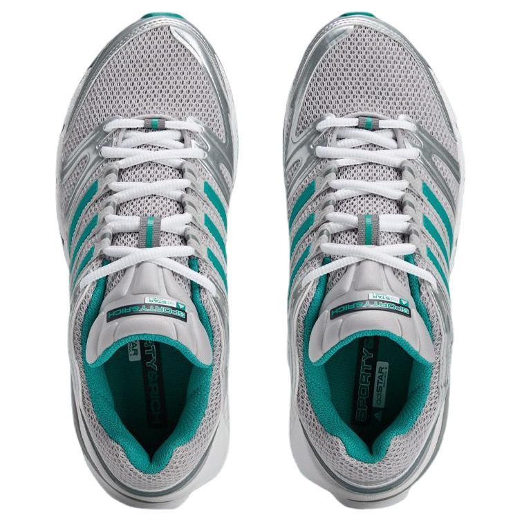 Adidas Sporty & Rich X Adistar Control 5 Fashionable Comfortable Running Shoes Unisex Sneakers Silver Green IH9708
