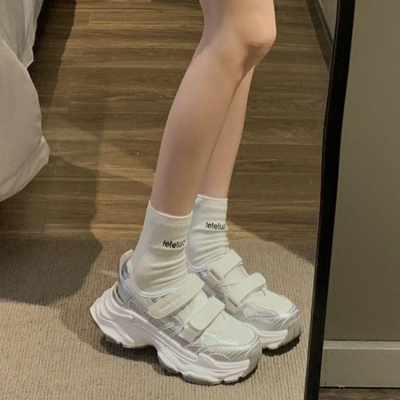 Super good-looking sports dad shoes versatile bag head summer new breathable hollow mesh platform sandals women