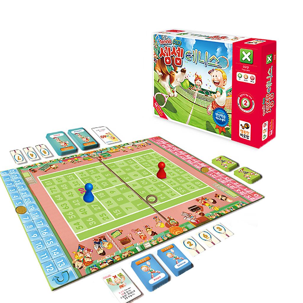 Happy Baobab Sem Sem Tennis Board Game: Elementary Math & Multiplication Tables