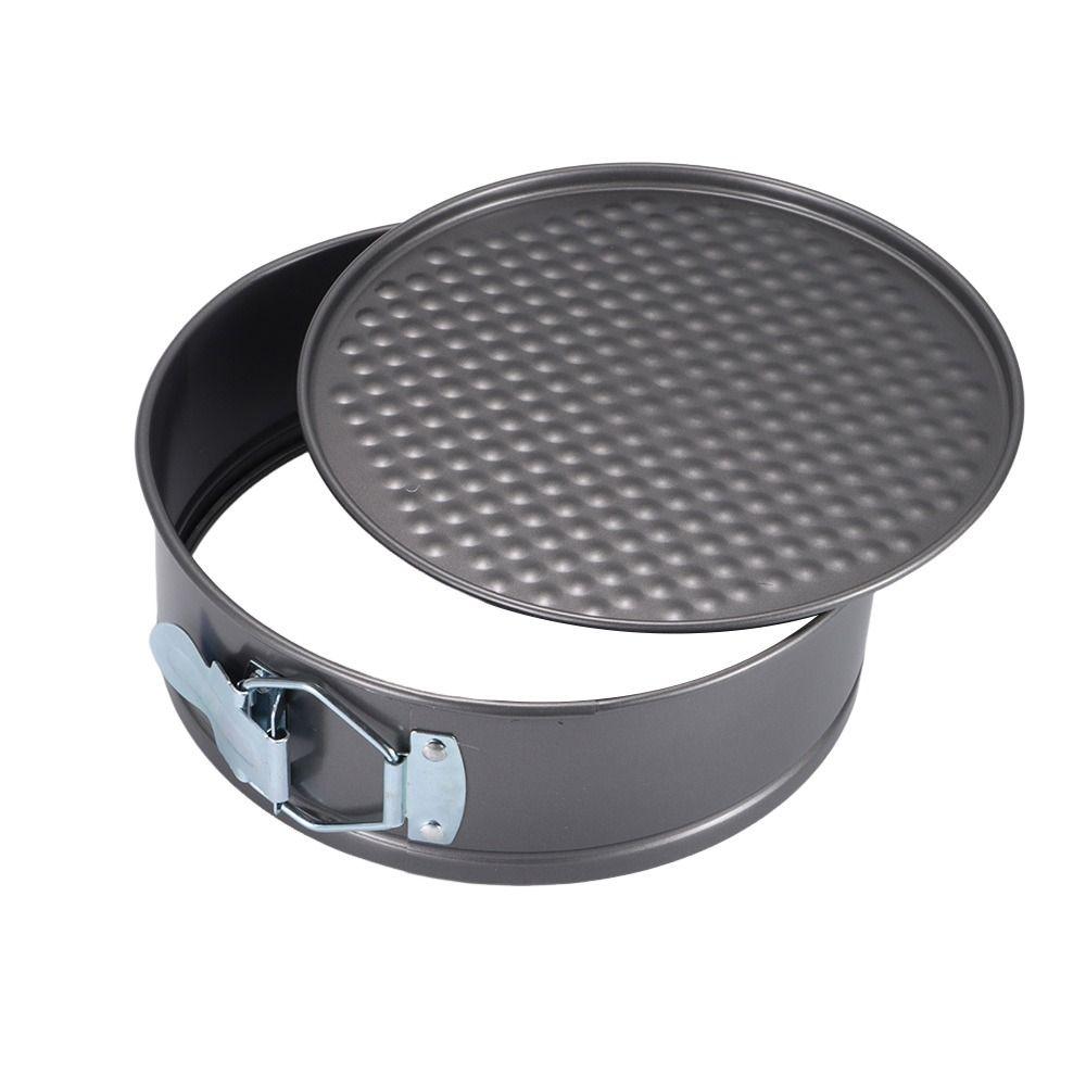 12/16/20/24/28cm Springform Cake Pan Carbon Steel Non Stick Cake Baking Pans with Removable Bottom Round Mold for Home Kitchen