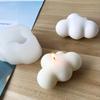 1PC Square Cube Candle Mould Soy Wax Essential Oil Aromatherapy Candle DIY  Cloud Shape Candle Material Wax 3D Silicone Mold