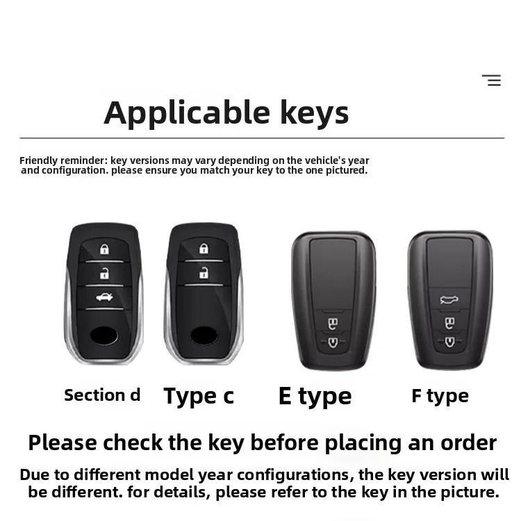 ADR2   Suitable for 2024 new Crown Land release keycase 21/23 Toyota 12/13/14 generation Crown car buckle shell