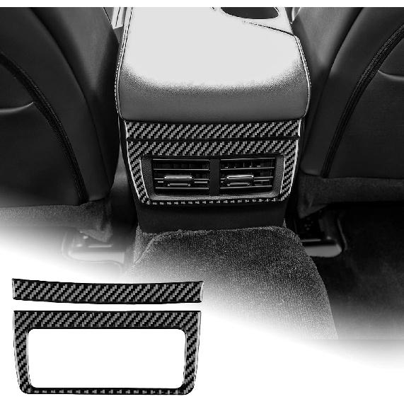 AIRSPEED Car Center Console Button Frame Cover Carbon Fiber AC Control Panel Interior Trim Accessories for Lexus IS250 IS300 IS350 IS200T 2013-2019,