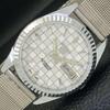 REFURBISHED SEIKO 5 AUTOMATIC MENS WATCH JAPAN MADE WHITE DIAL CUSTOM A440002-2 QV90-a440002