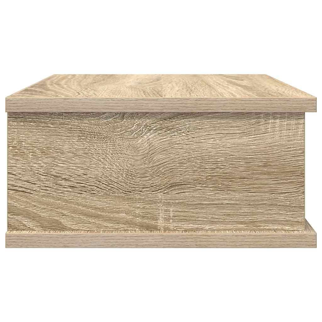 Nightstand Sonoma Oak Finish 40 x 31 x 15 cm Engineered Wood